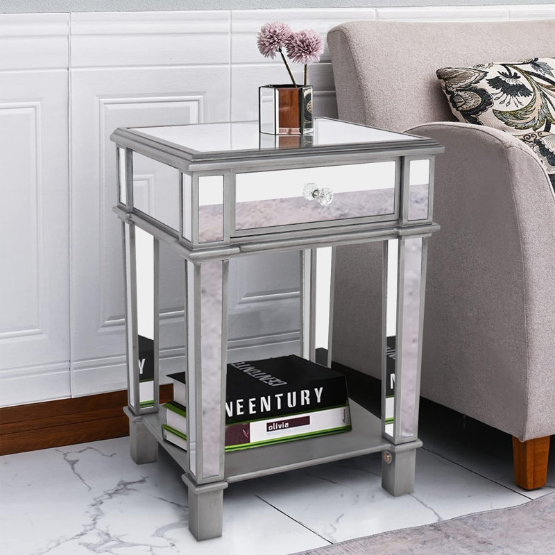 Wayfair silver nightstand hotsell